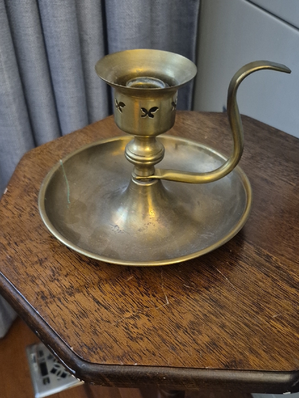 Brass Chamberstick Candle Holder - Vintage Style